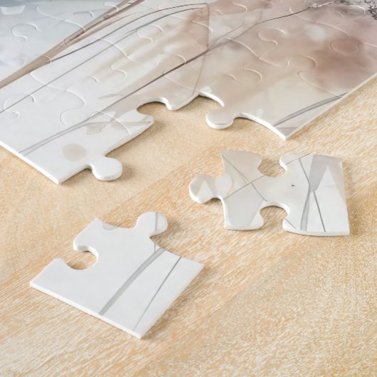 Puzzle Paysage D'Hiver Avec Cerf (Côté)