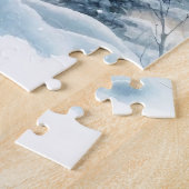 Puzzle Paysage D'Hiver Avec Cerf (Côté)