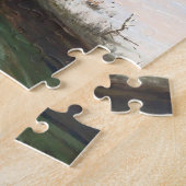 Puzzle Paysage D'Hiver Avec Lune Levante (Côté)