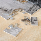 Puzzle Paysage d'hiver Cabine d'aquarelle (Côté)