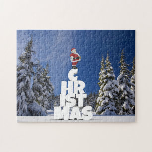 Puzzle Paysage d'hiver de Noël