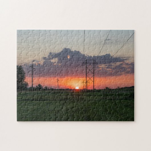 Puzzle Paysage du coucher de soleil (Horizontal)