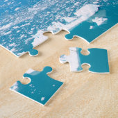 Puzzle Paysage du lac bleu gelé (Côté)