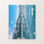 Puzzle Paysage du lac bleu gelé (Vertical)