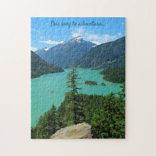 Puzzle Paysage du lac Mountain dans North Cascades WA (Vertical)