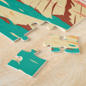 Puzzle Paysage du parc national Badlands Vintage  (Côté)