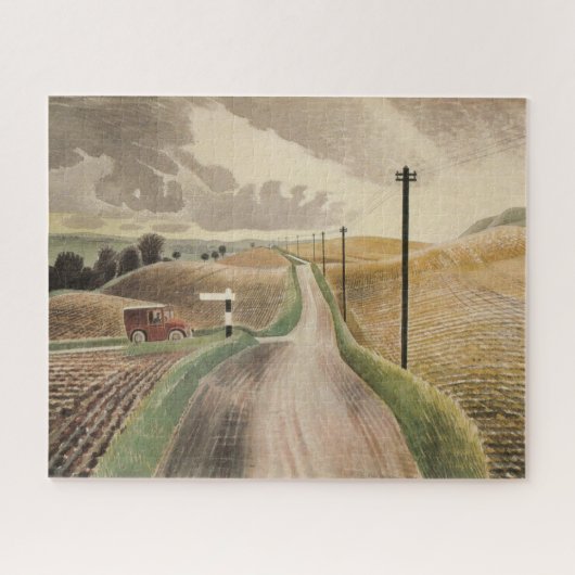 Puzzle Paysage du Wiltshire (par Eric Ravilious) (Horizontal)