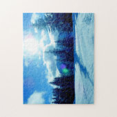 Puzzle Paysage ensoleillé des neiges hivernales (Vertical)