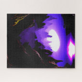 Puzzle Paysage extraterrestre avec ciel violet (Horizontal)