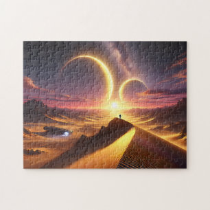 Puzzle Paysage extraterrestre de science-fiction du déser