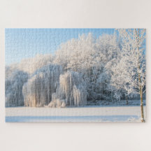 Paysage hivernal de neige, 1014 pièces Jigsaw Puzz