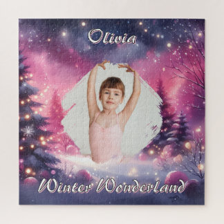 Puzzle Paysage hivernal fantaisiste Photo & Nom