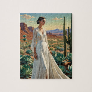 Puzzle Paysage magnifique avec une femme art spirituel