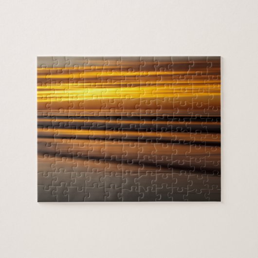 Puzzle Paysage marin abstrait au coucher du soleil, CA (Horizontal)