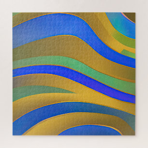 Puzzle Paysage marin abstrait Vagues fracturées 25