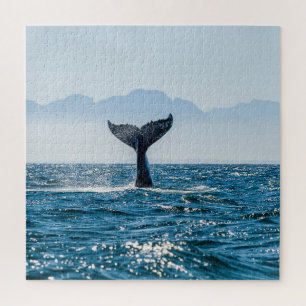 Puzzle Paysage marin de la baleine : Eau Dramatique.