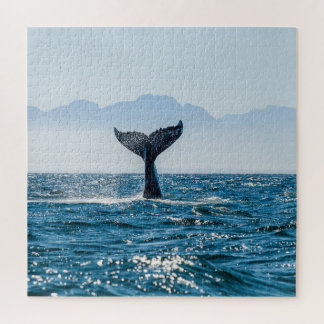 Puzzle Paysage marin de la baleine : Eau Dramatique.