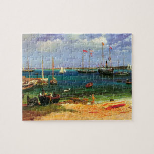 Puzzle Paysage marin vintage, port de Nassau par Bierstad