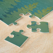 Puzzle Paysage montagneux calme de la forêt (Côté)