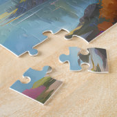 Puzzle Paysage montagneux de l'imaginaire (Côté)