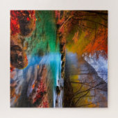 Puzzle Paysage paisible de la rivière d'automne (Horizontal)