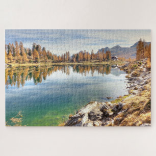 Puzzle Paysage pittoresque du lac Federa - Lago Federa, I