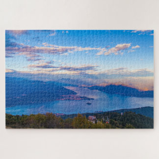 Puzzle Paysage pittoresque du lac Majeur, Piemonte, Itali