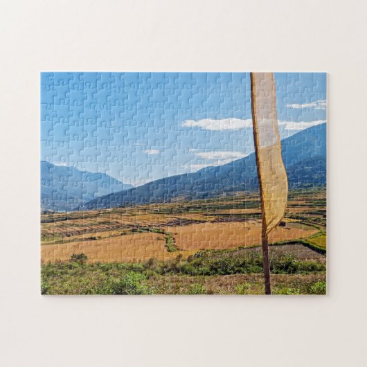 Puzzle Paysage pittoresque en zone rurale Bhoutan, Himala (Horizontal)