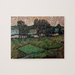 Puzzle Paysage, Pont à travers Oise par Vincent van Gogh