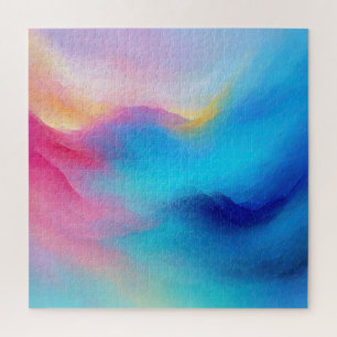 Puzzle Paysage rose et bleu "Shroudglen".