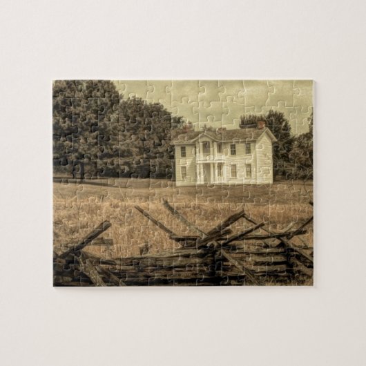 Puzzle Paysage rural du Sud Maison rurale coloniale rusti (Horizontal)