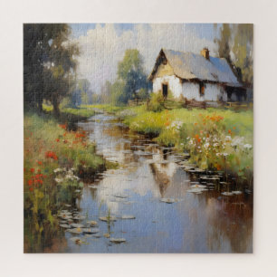Puzzle Paysage rural Impressionnisme