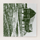 Puzzle Paysage rural maison de ferme de style coupe (Horizontal)