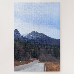 Puzzle Paysage Scénique de la Route Forestière Nature Sau