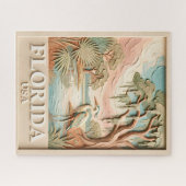 Puzzle Paysage Texturé de la Faune Aviaire des Everglades (Horizontal)