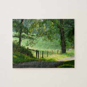 Puzzle Paysage tranquille de Chemin-Été