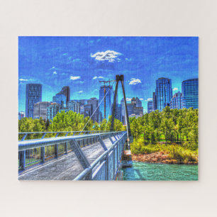 Puzzle Paysage urbain de Calgary.