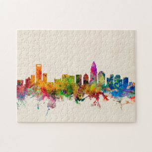 Puzzle Paysage urbain d'horizon de Charlotte la Caroline
