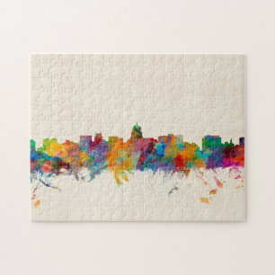Puzzle Paysage urbain d'horizon de Madison le Wisconsin