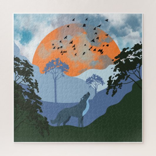 Puzzle Paysage Wolf Sun Mountains (Vertical)