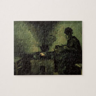 Puzzle Paysanne au coin du feu par Vincent van Gogh