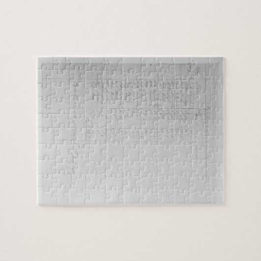 Puzzle Paysheet, 1851 (stylo et encre sur papier) (photo (Horizontal)