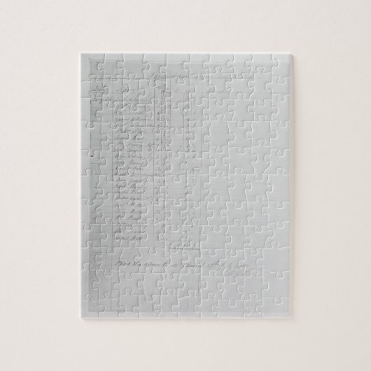 Puzzle Paysheet, 1851 (stylo et encre sur papier) (photo (Vertical)