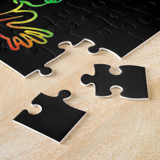 Puzzle Peace Courage Aimer Hope Frogs Hippie (Côté)