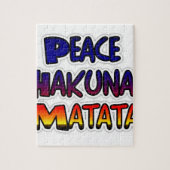 Puzzle Peace Hakuna Matata Gradient Art (Vertical)