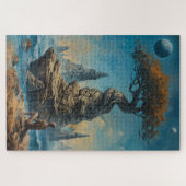 Puzzle Peace in mind Man sitting at ocean (Horizontal)