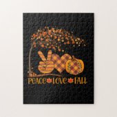 Puzzle Peace Love Automne Citrouille Autum Happy Fall (Vertical)