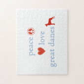 Puzzle Peace Love Great Danes (Vertical)