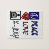 PUZZLE PEACE LOVE X-RAY RADIOLOGY (Horizontal)