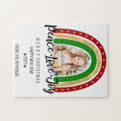 Puzzle Peace Loy Joyeux Noël Rainbow Photo (Horizontal)